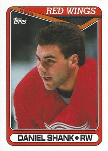 #34 Daniel Shank - Detroit Red Wings - 1990-91 Topps Hockey
