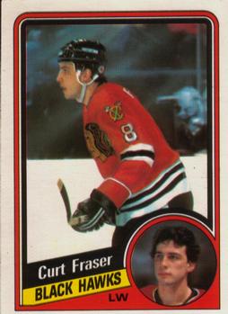 #34 Curt Fraser - Chicago Blackhawks - 1984-85 O-Pee-Chee Hockey