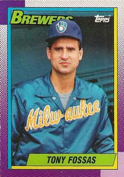 #34 Tony Fossas - Milwaukee Brewers - 1990 Topps Baseball