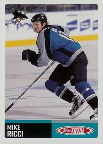 #34 Mike Ricci - San Jose Sharks - 2002-03 Topps Total Hockey