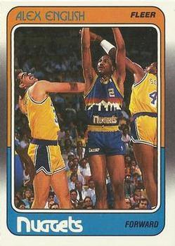 #34 Alex English - Denver Nuggets - 1988-89 Fleer Basketball