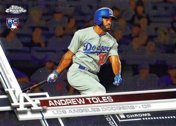 #34 Andrew Toles - Los Angeles Dodgers - 2017 Topps Chrome Baseball