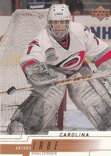 #34 Arturs Irbe - Carolina Hurricanes - 2000-01 Upper Deck Hockey