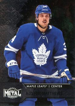 #34 Auston Matthews - Toronto Maple Leafs - 2020-21 Skybox Metal Universe Hockey