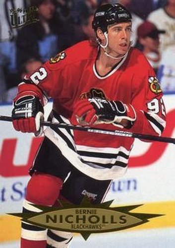 #34 Bernie Nicholls - Chicago Blackhawks - 1995-96 Ultra Hockey