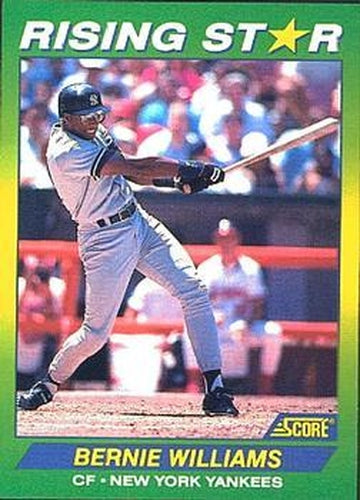 #34 Bernie Williams - New York Yankees - 1992 Score 100 Rising Stars Baseball