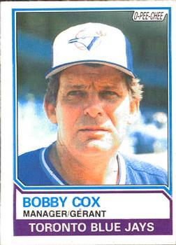 #34 Bobby Cox - Toronto Blue Jays - 1983 O-Pee-Chee Baseball