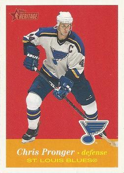 #34 Chris Pronger - St. Louis Blues - 2001-02 Topps Heritage Hockey