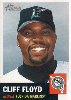#34 Cliff Floyd - Florida Marlins - 2002 Topps Heritage Baseball