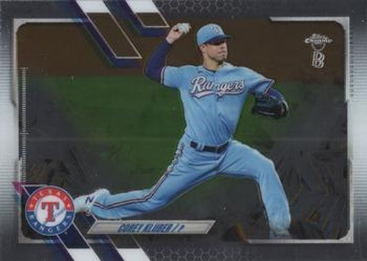 #34 Corey Kluber - Texas Rangers - 2021 Topps Chrome Ben Baller Edition Baseball
