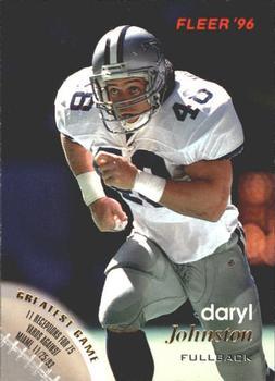 #34 Daryl Johnston - Dallas Cowboys - 1996 Fleer Football