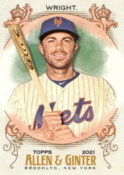 #34 David Wright - New York Mets - 2021 Topps Allen & Ginter Baseball