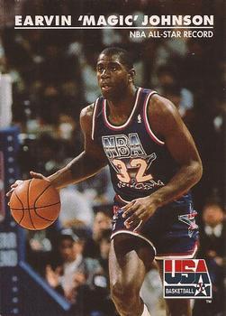 #34 Earvin "Magic" Johnson - USA - 1992 SkyBox USA Basketball