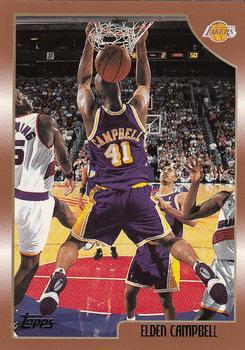 #34 Elden Campbell - Los Angeles Lakers - 1998-99 Topps Basketball