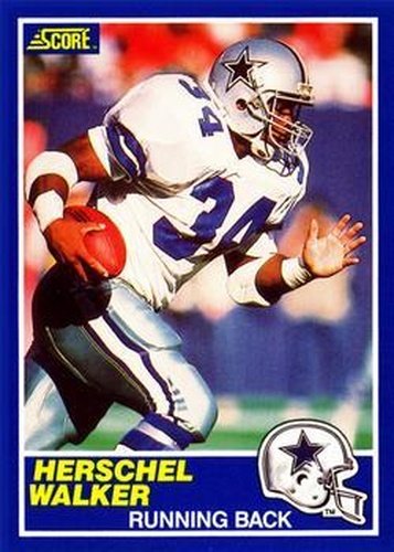 #34 Herschel Walker - Dallas Cowboys - 1989 Score Football