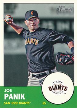 #34 Joe Panik - San Jose Giants - 2012 Topps Heritage Minor League Baseball