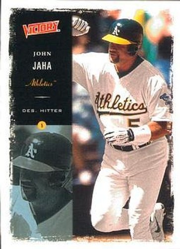 #34 John Jaha - Oakland Athletics - 2000 Upper Deck Victory Baseball