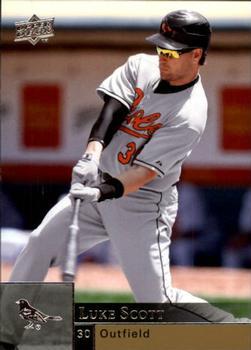 #34 Luke Scott - Baltimore Orioles - 2009 Upper Deck Baseball