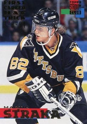 #34 Martin Straka - Pittsburgh Penguins - 1994-95 Stadium Club Hockey