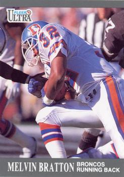 #34 Melvin Bratton - Denver Broncos - 1991 Ultra Football
