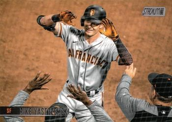 #34 Mike Yastrzemski - San Francisco Giants - 2021 Stadium Club Baseball