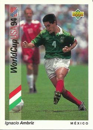 #34 Nacho Ambriz - Mexico - 1993 Upper Deck World Cup Preview English/Spanish Soccer