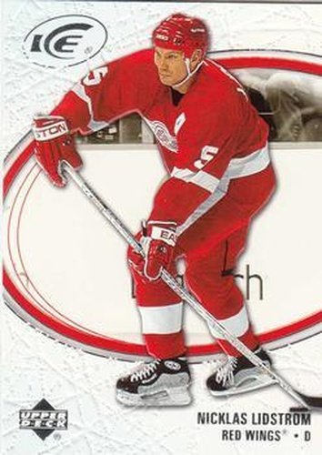 #34 Nicklas Lidstrom - Detroit Red Wings - 2005-06 Upper Deck Ice Hockey