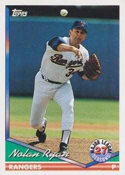 #34 Nolan Ryan - Texas Rangers - 1994 Topps Baseball