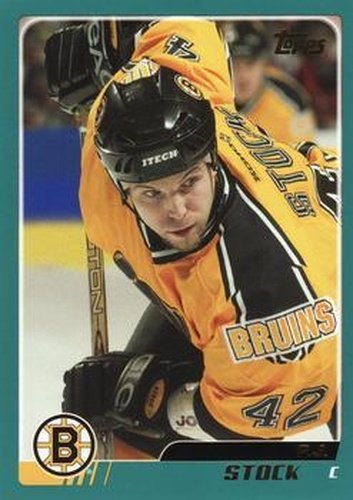 #34 P.J. Stock - Boston Bruins - 2003-04 Topps Hockey