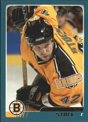 #34 P.J. Stock - Boston Bruins - 2003-04 O-Pee-Chee Hockey