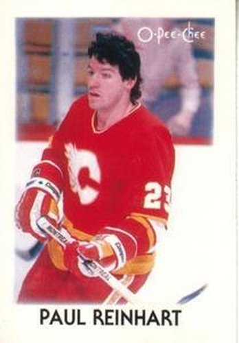 #34 Paul Reinhart - Calgary Flames - 1987-88 O-Pee-Chee Minis Hockey