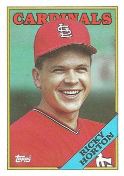 #34 Ricky Horton - St. Louis Cardinals - 1988 Topps Baseball
