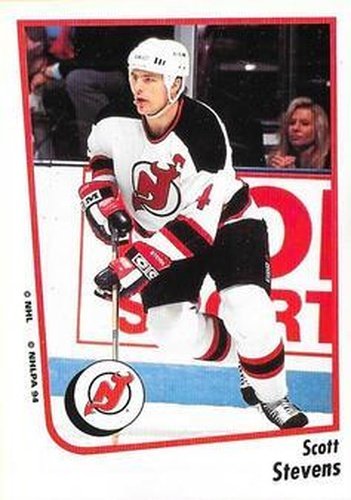 #34 Scott Stevens - New Jersey Devils - 1994-95 Panini Hockey Stickers