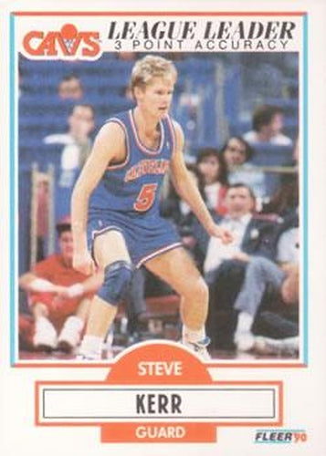 #34 Steve Kerr - Cleveland Cavaliers - 1990-91 Fleer Basketball