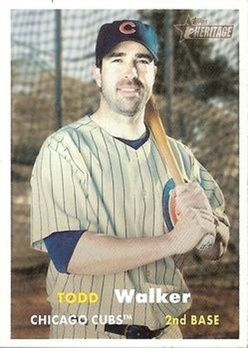 #34 Todd Walker - Chicago Cubs - 2006 Topps Heritage Baseball