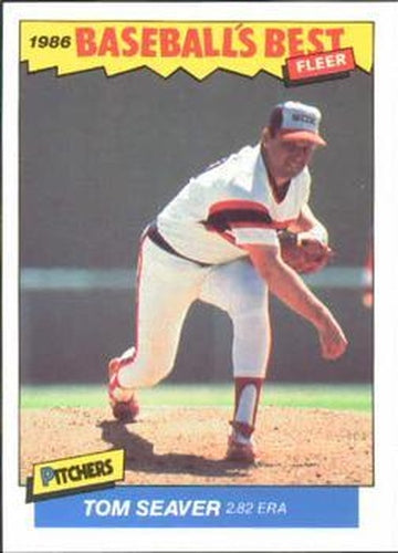 #34 Tom Seaver - Chicago White Sox - 1986 Fleer Baseball's Best Sluggers vs. Pitchers Baseball