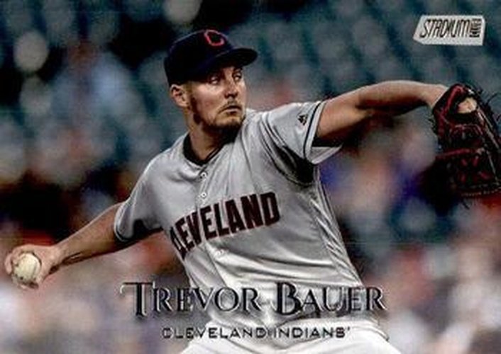 #34 Trevor Bauer - Cleveland Indians - 2019 Stadium Club Baseball