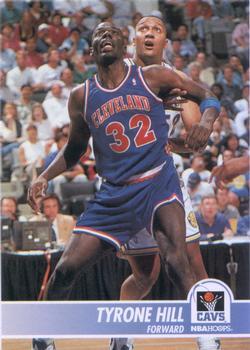 #34 Tyrone Hill - Cleveland Cavaliers - 1994-95 Hoops Basketball