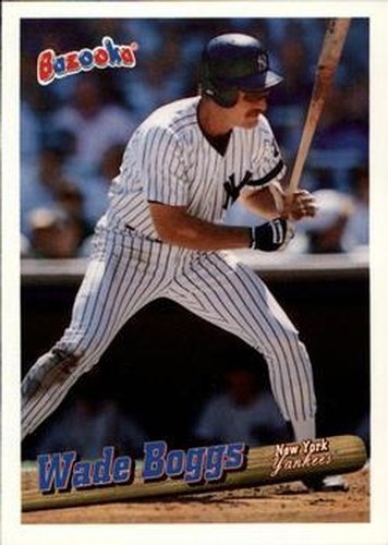 #34 Wade Boggs - New York Yankees - 1996 Bazooka Baseball