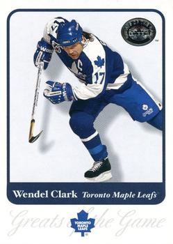 #34 Wendel Clark - Toronto Maple Leafs - 2001-02 Fleer Greats of the Game Hockey