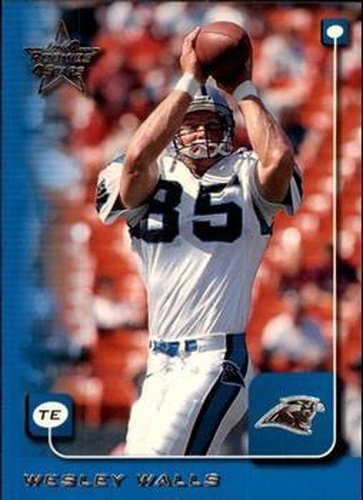 #34 Wesley Walls - Carolina Panthers - 1999 Leaf Rookies & Stars Football