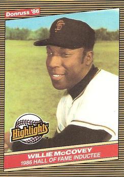 #34 Willie McCovey - San Francisco Giants - 1986 Donruss Highlights Baseball