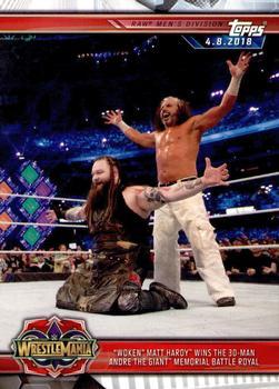 #34 "Woken" Matt Hardy Wins the 30-Man Andre the Giant Memorial Battle Royal - 2019 Topps WWE Road to Wrestlemania Wrestling