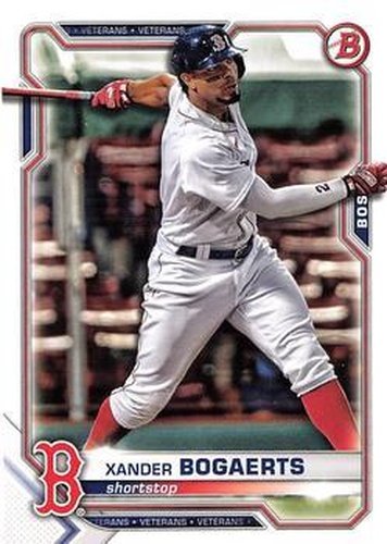 #34 Xander Bogaerts - Boston Red Sox - 2021 Bowman Baseball