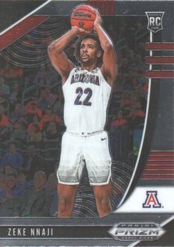 #34 Zeke Nnaji - Arizona Wildcats - 2020 Panini Prizm Draft Picks Collegiate Basketball