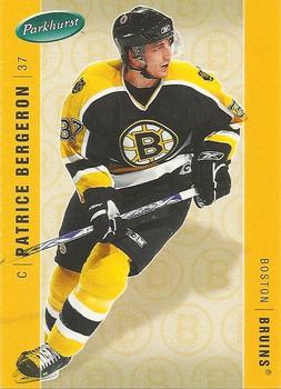 #34 Patrice Bergeron - Boston Bruins - 2005-06 Parkhurst Hockey