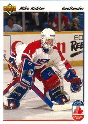 #34 Mike Richter - USA - 1991-92 Upper Deck Hockey