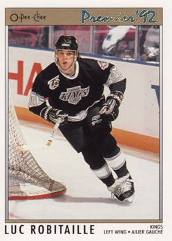 #34 Luc Robitaille - Los Angeles Kings - 1991-92 O-Pee-Chee Premier Hockey