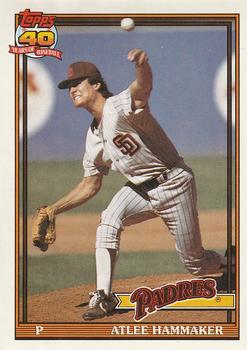 #34 Atlee Hammaker - San Diego Padres - 1991 O-Pee-Chee Baseball