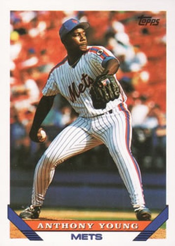 #734 Anthony Young - New York Mets - 1993 Topps Baseball